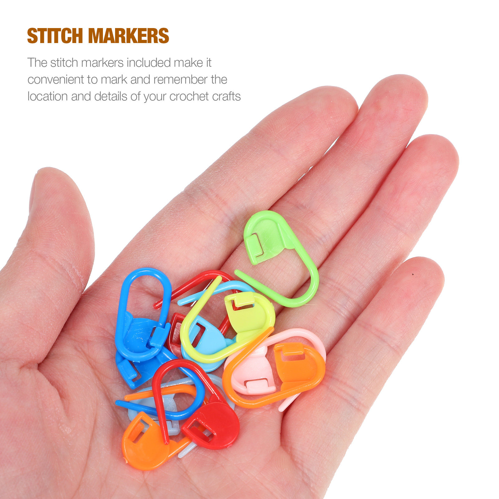 Wooden Crochet Hooks Ergonomic Handle - 1세트 나무 코바늘 세트 다양한 크기(2.0mm-6.5mm)