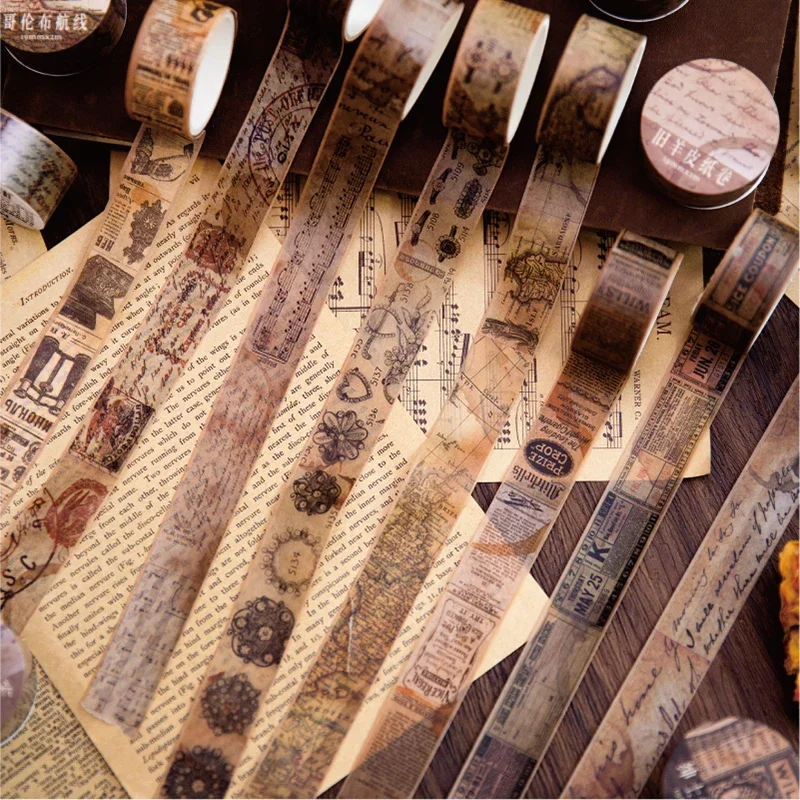 Vintage Junk Journal Scrapbooking Paper - 빈티지 와시 종이 테이프, 정크 저널