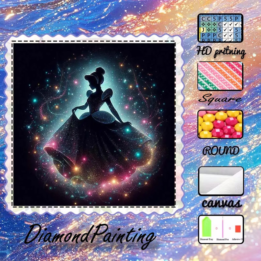 5D Diamond Painting Kit Full Drill - 1개 - 5D-DIY - 플로킹 천