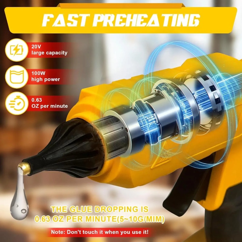 오리지널 무선 전기 핸드헬드 글루건 수리 DIY 도구  - Hot Melt Glue Gun Cordless 리뷰 및 가격