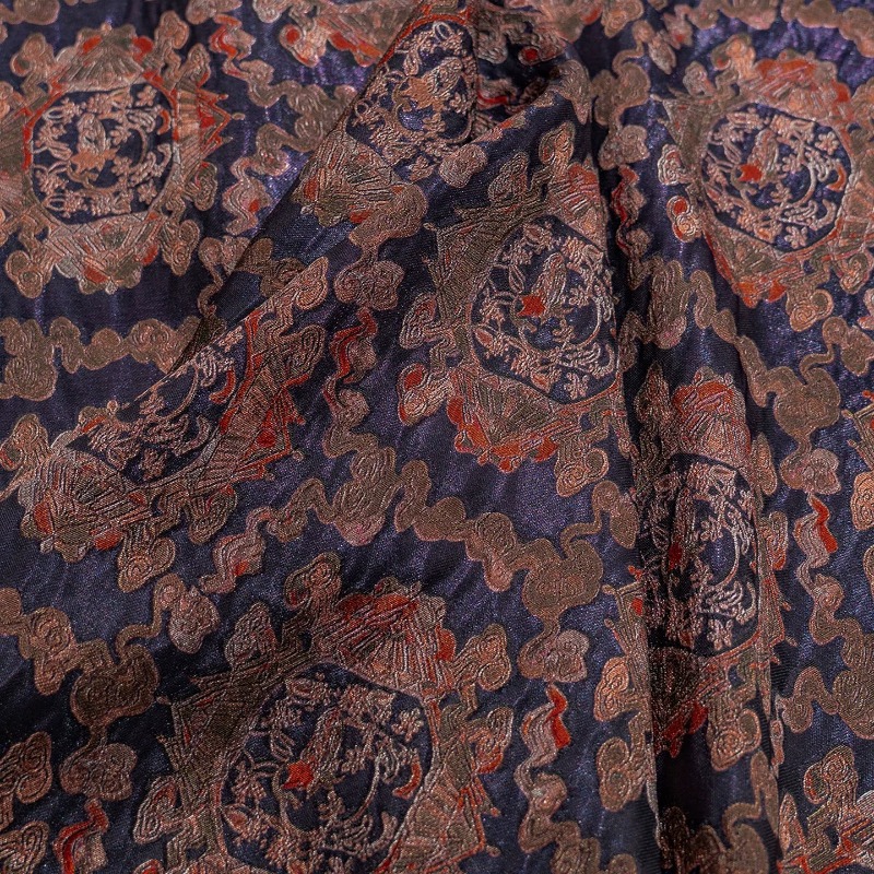 보라색 레드 레이온 꽃무늬 자카드 루렉스 원단 새로운  - Sewing 리뷰 및 가격