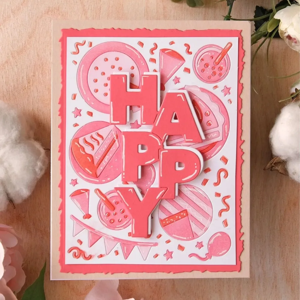 케이크 타임 스텐실을 위한 새로운 금속 절단 다이 DI - Scrapbooking 리뷰 및 가격