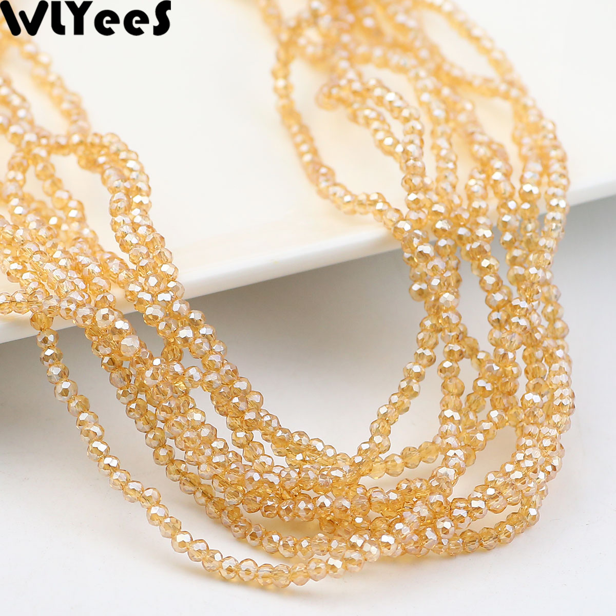 WLYeeS 플랫 라운드 골드 샴페인 비즈 2mm 10 - Glass Seed Beads 2Mm Jewelry Making 리뷰 및 가격