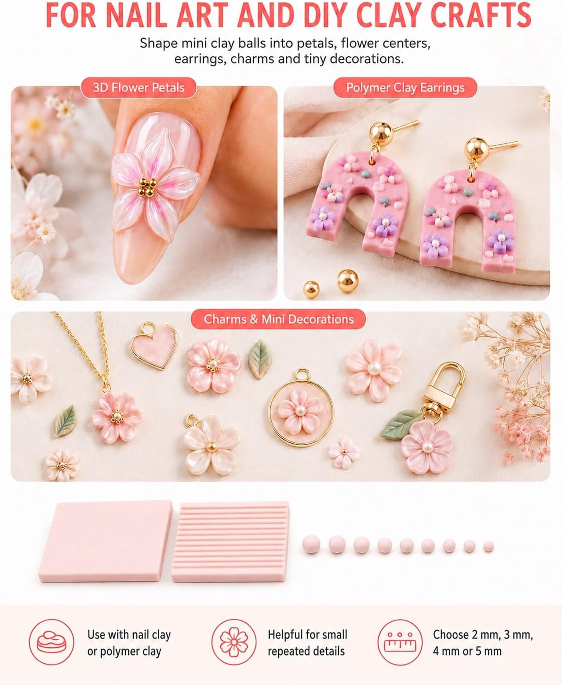 4개입 3D 프린트 클레이 젤 볼 메이커 도구, 3D  - Beading 리뷰 및 가격