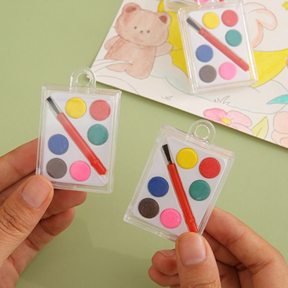 고품질 페인팅 브러쉬 수채화 물감 세트 단색 6색 유화 - Watercolor Paint Set Solid Pigment 리뷰 및 가격