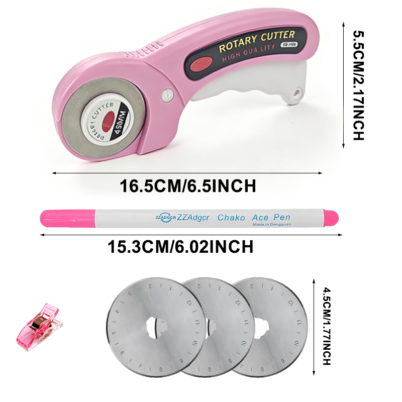 45mm 로터리 커터 재봉 용품, 교체용 칼날 5개,  - Rotary Cutter For Fabric 45Mm 리뷰 및 가격