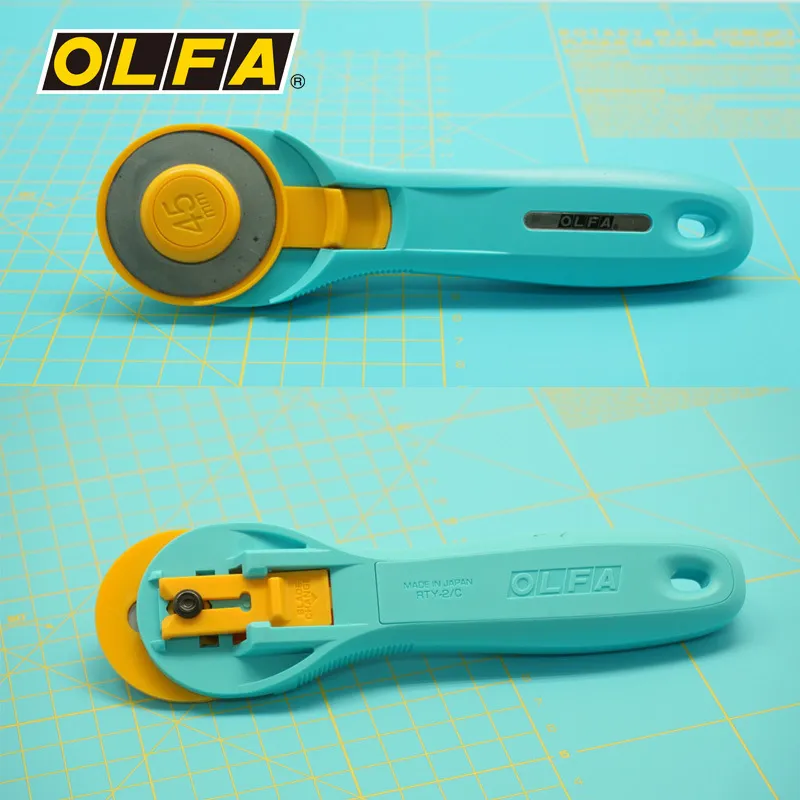 Olfa RTY-2/C 회전식 핑클 커팅 블레이드, 가 - Rotary Cutter For Fabric 45Mm 리뷰 및 가격