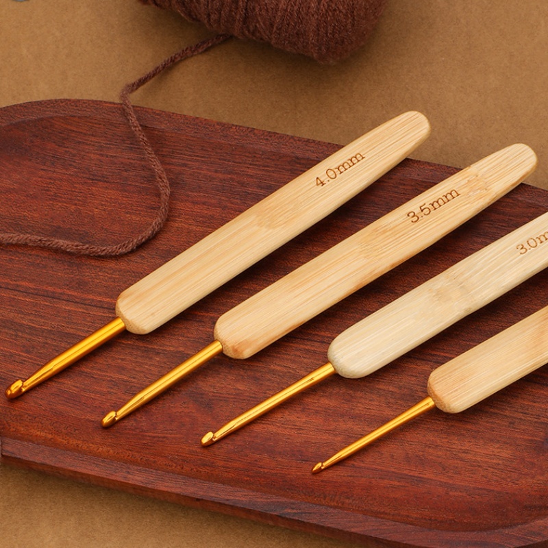 대나무 나무 손잡이 크로 셰 뜨개질 후크 인체 공학적  - Wooden Crochet Hooks Ergonomic Handle 리뷰 및 가격