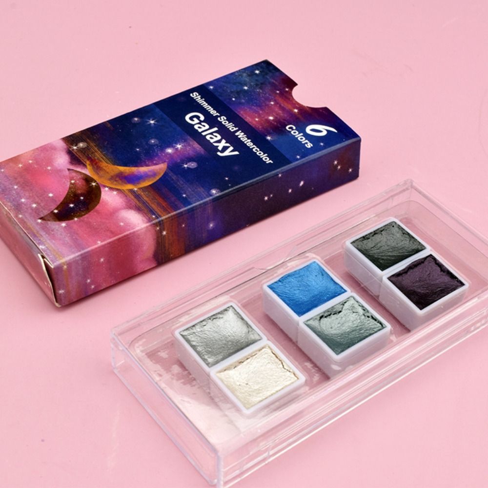 휴대용 단색 수채화 물감 세트 6/12 색상 플라스틱  - Watercolor Paint Set Solid Pigment 리뷰 및 가격