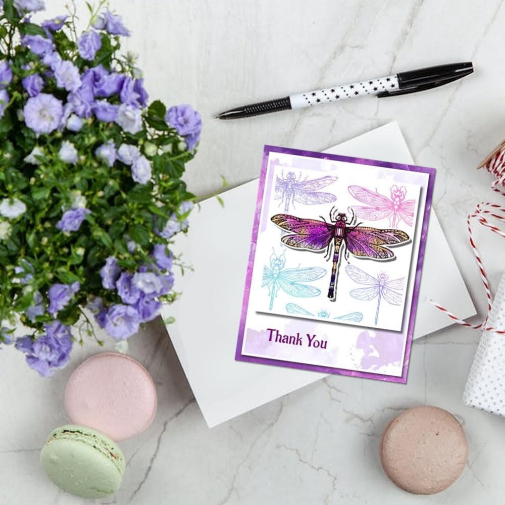 DIY Scrapbooking을위한 잠자리 클리어 스탬 - Clear Silicone Stamps For Card Making 리뷰 및 가격