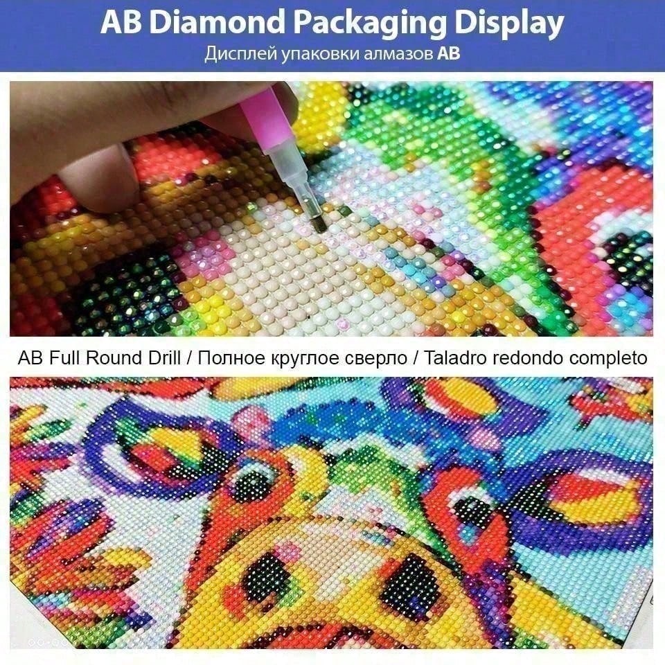 1개 - 5D-DIY - 플로킹 천 - 특수 드릴 -  - 5D Diamond Painting Kit Full Drill 리뷰 및 가격