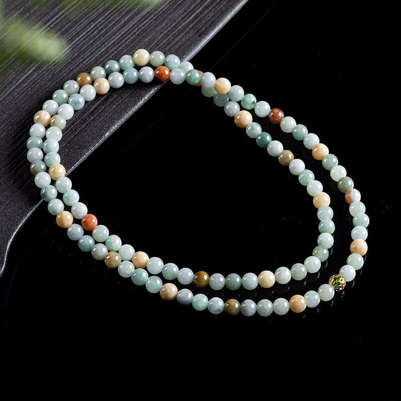 버마산 비취 비즈 팔찌 목걸이 진짜 보석 참 장식품 부 - Beading 리뷰 및 가격