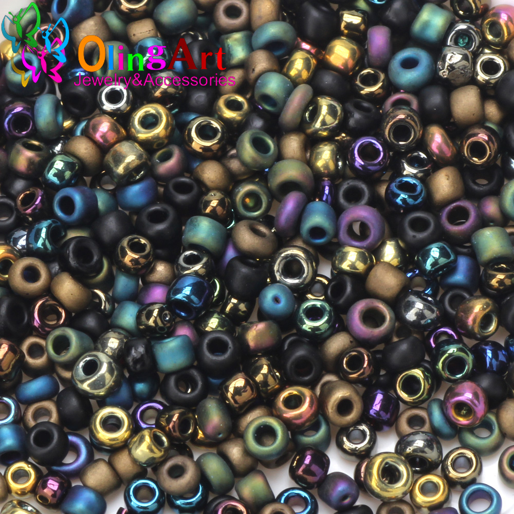 2mm 3mm 4mm 도금 매트 컬러 크리스탈 유리 씨 - Glass Seed Beads 2Mm Jewelry Making 리뷰 및 가격