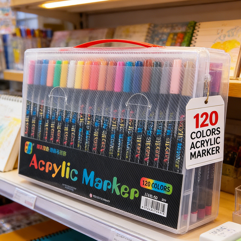 24-120색 듀얼팁 아크릴 마커 펜 세트, 브러쉬 페 - Painting Supplies 리뷰 및 가격