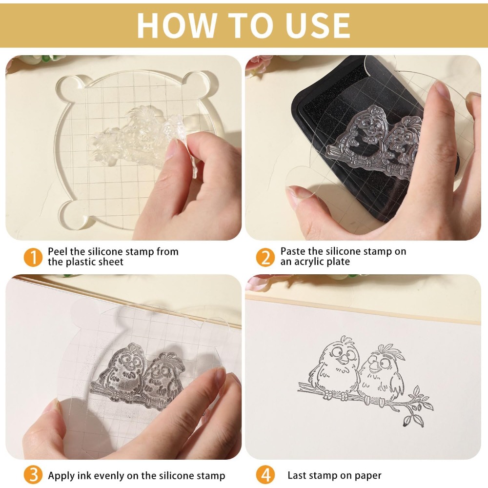 재미 있은 새 가지 클리어 스탬프 만화 동물 실리콘 스 - Clear Silicone Stamps For Card Making 리뷰 및 가격