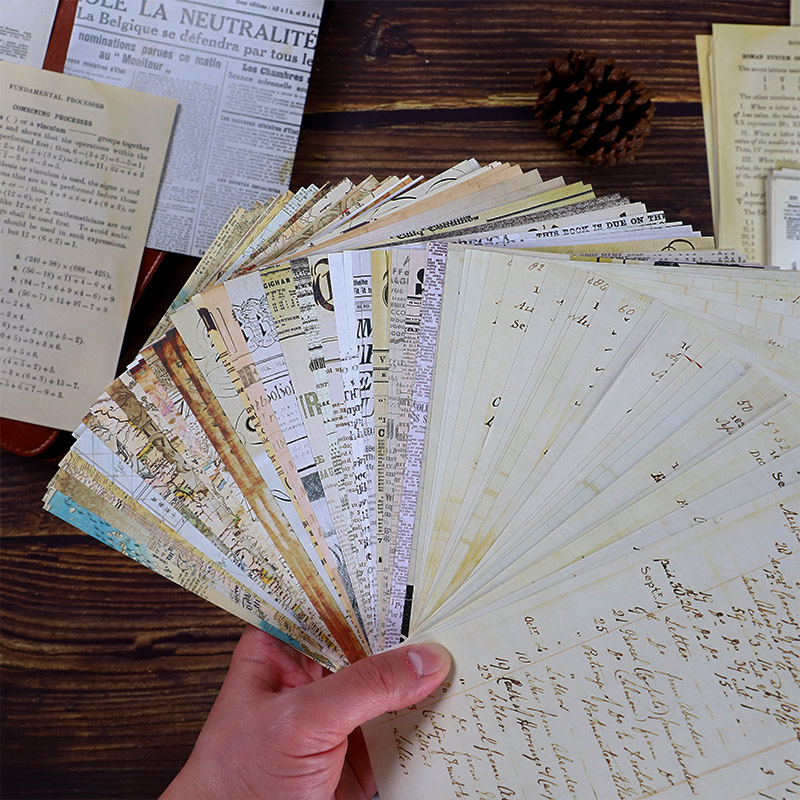 30 Pcs 오래 된지도 꽃 편지 음악 페이지 배경 자 - Vintage Junk Journal Scrapbooking Paper 리뷰 및 가격