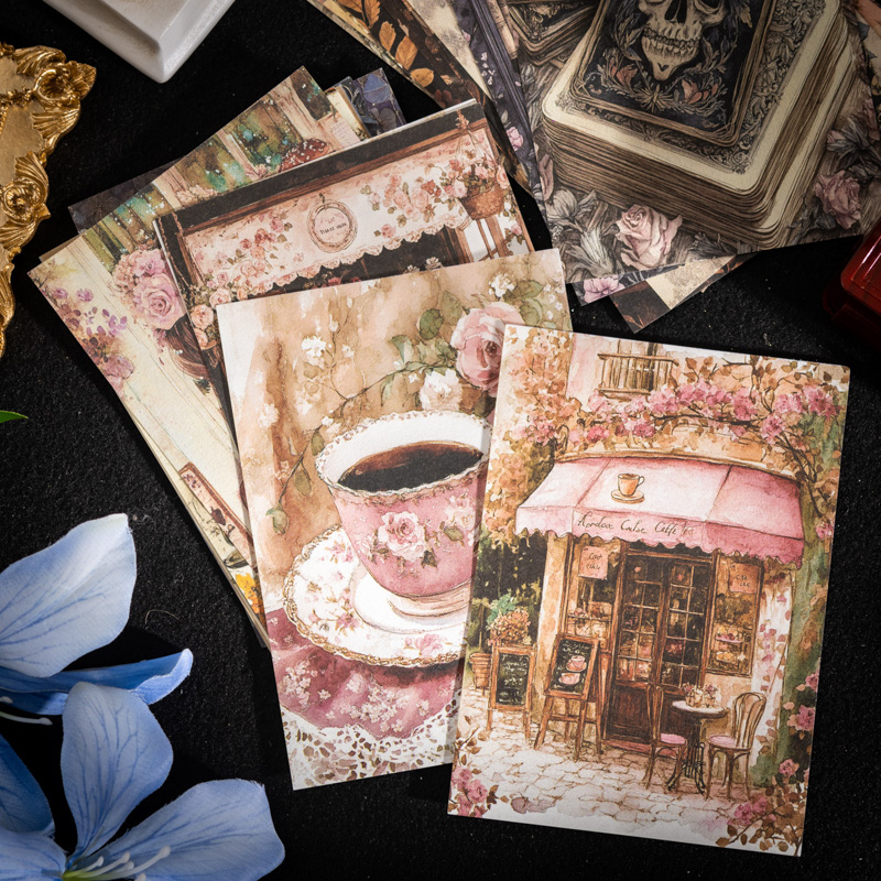 JIANQI 100Pcs 레트로 수제 종이 재료 정크  - Vintage Junk Journal Scrapbooking Paper 리뷰 및 가격