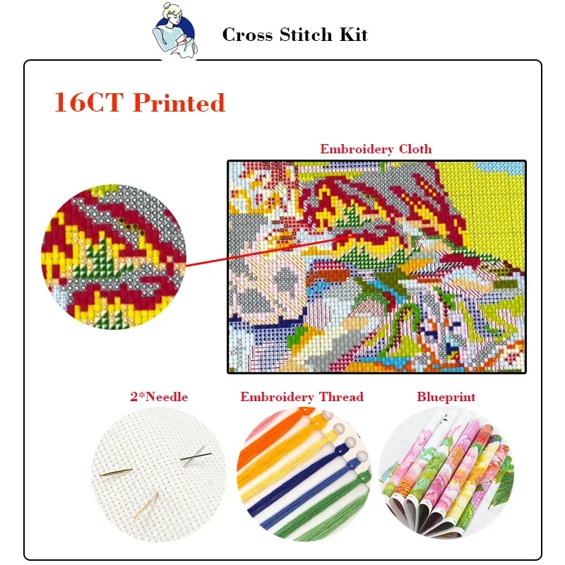 조이 선데이 크로스 스티치 키트, 사과와 꽃, HD 패 - Cotton Embroidery Thread Skeins 리뷰 및 가격