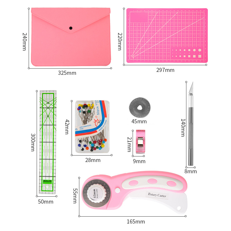로터리 커터 세트, 핑크 퀼팅 키트 포함 원단 커터 교 - Rotary Cutter For Fabric 45Mm 리뷰 및 가격