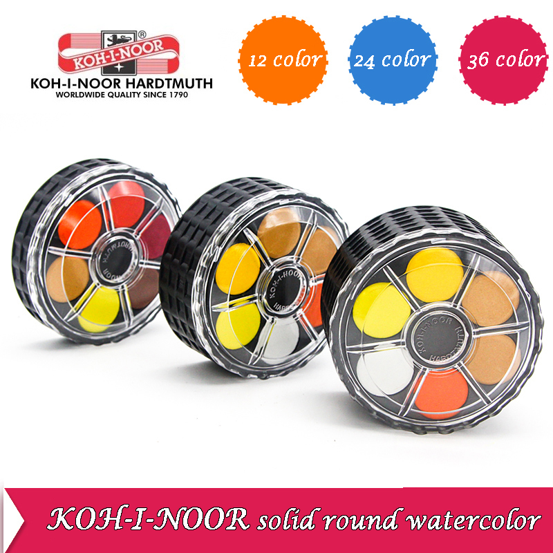 KOH-I-NOOR 솔리드 수채화 안료 휴대용 휠 스택 - Watercolor Paint Set Solid Pigment 리뷰 및 가격