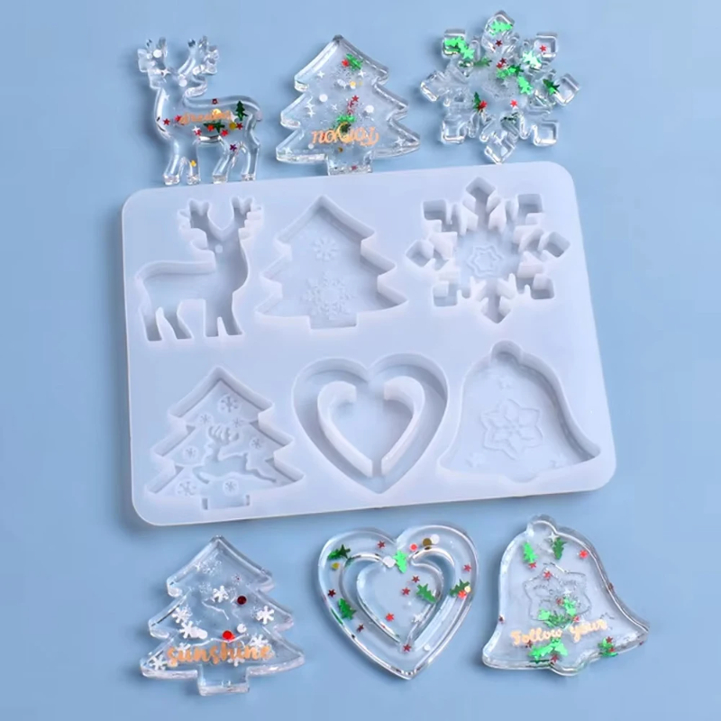 크리스마스 몰드 DIY 레진 크리스탈 에폭시 몰드 눈송 - Silicone Epoxy Resin Molds Set 리뷰 및 가격