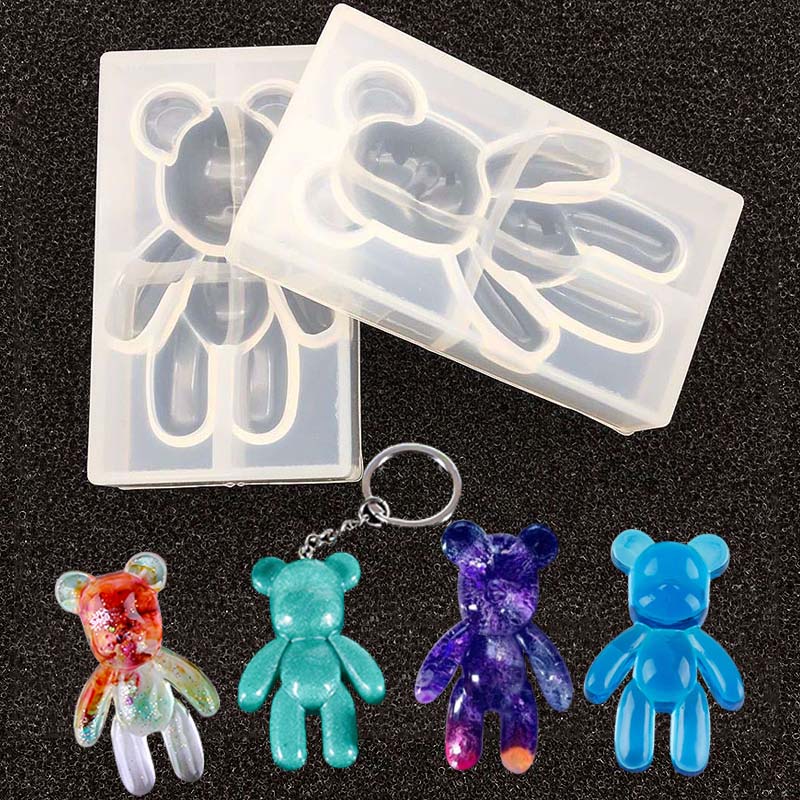 DIY 크리스탈 에폭시 레진 키트 3D 스탠딩 베어 실 - Silicone Epoxy Resin Molds Set 리뷰 및 가격